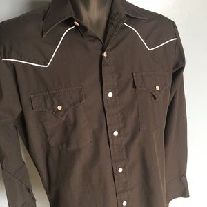 SHIP ASAP Authentic Western Shirt w Pearl Snaps M